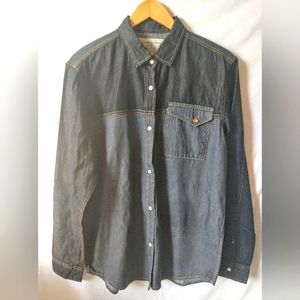 NWTs "Jack South London" - Mens Denim Snap Front - Western Shirt M